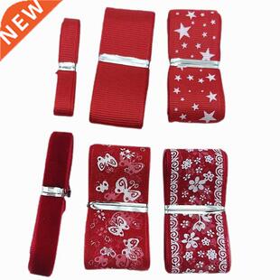 6Yards/Pack RED Tapes Printed Grosgrain Satin Ribbons Dot
