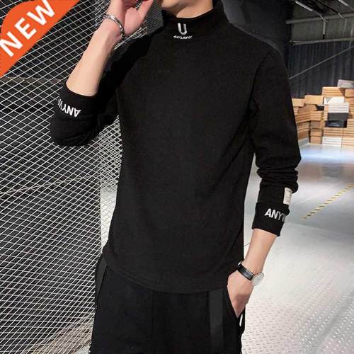 2022 Cashmere T-Shirts Men Long Sleeve Embroidery Letter T S