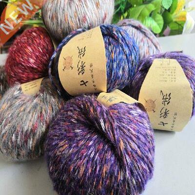 50g/roll High Quality Warm Colorful Thick Yarn Alpaca Wool