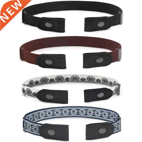 New Unisex Buckle-Free Elastic Belt For Jeans Pants Dress St