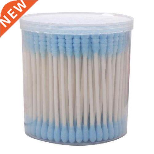 200Pcs Sharp Round Spiral Head Cotton Swabs Ear Picks