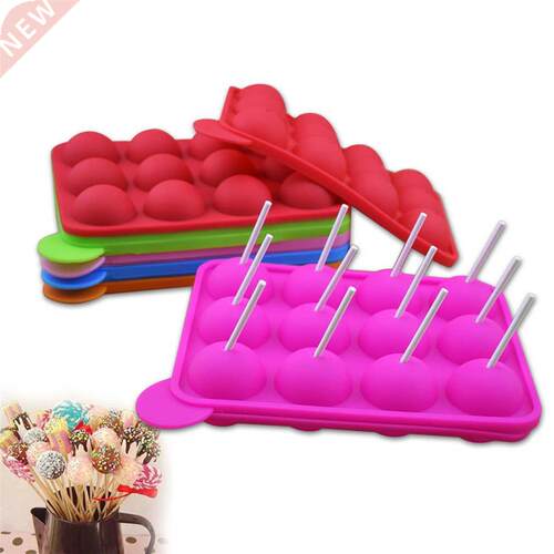 12 Holes Silicone Cake Tools Pop Mold Ball Shaped  Molds