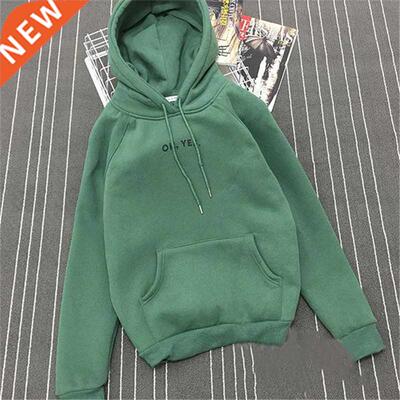 Fsdhon Autumn Wnter Fleece Oh Yes Letter Harajuku Prnt Pu