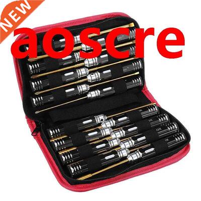 16Pcs Hex Phillips Screw Nut Flat Screwdriver Tools Box Set