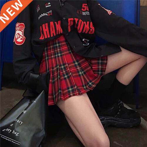 High Quality School Uniform Skirt Fashion Plaid Short Skirt