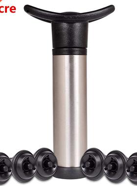Wine Preserver Vacuum Air Pump With 6 Wine Bottle Stoppers D