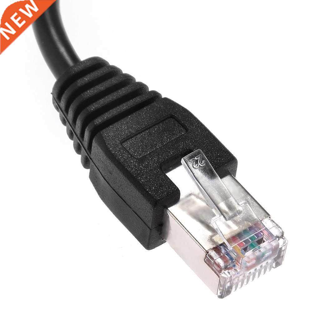 1FT RJ45 Male to Female Screw Panel Mount Ethernet LAN Netwo