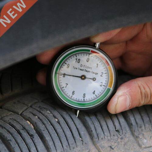 Car Wheel Tire Pressure Tread Depth Gauge Meter Pointer Indi