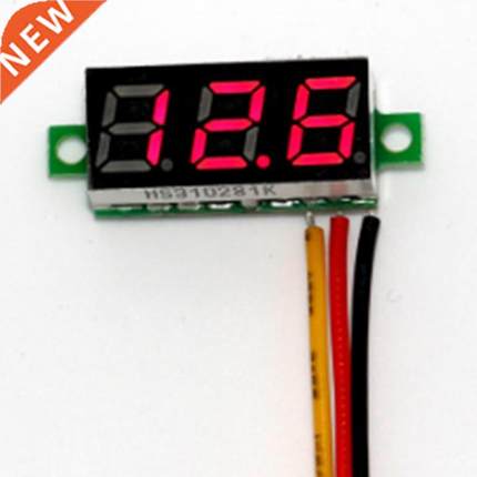 Mini 2 Cables / 3 Cables LED Display Module DC Voltmeter DC