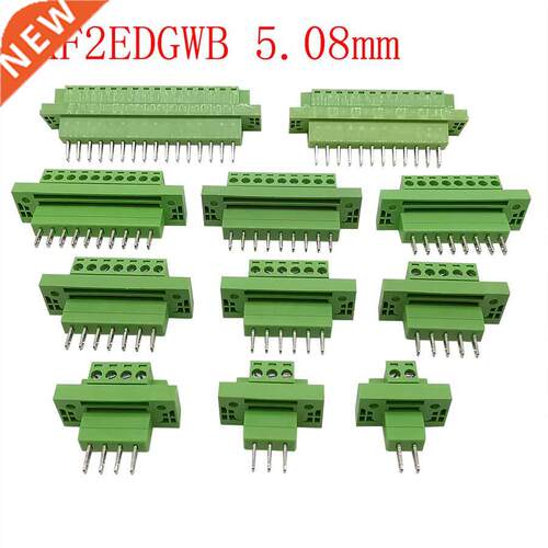 2Pairs KF2EDGWB Pitch 5.08mm Bulkhead PCB Screw Terminal Blo