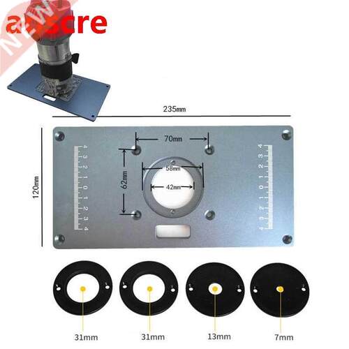 Multifunctional universal Aluminum Router Table Insert Plate