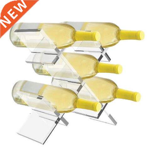 Wine Acrylic Rack Modern Transparent Acrylic Free Standing