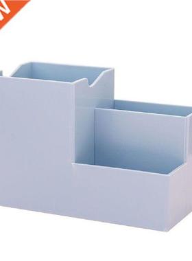 Desktop Pen Holder Multi-Function Plastic Box Desk Pencil