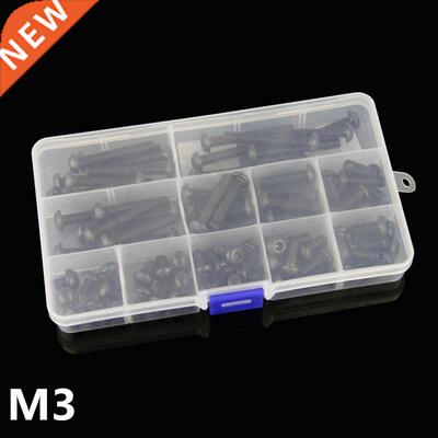 240pcs M3 Alloy Steel 10.9 Level Black Hexagon Socket Button