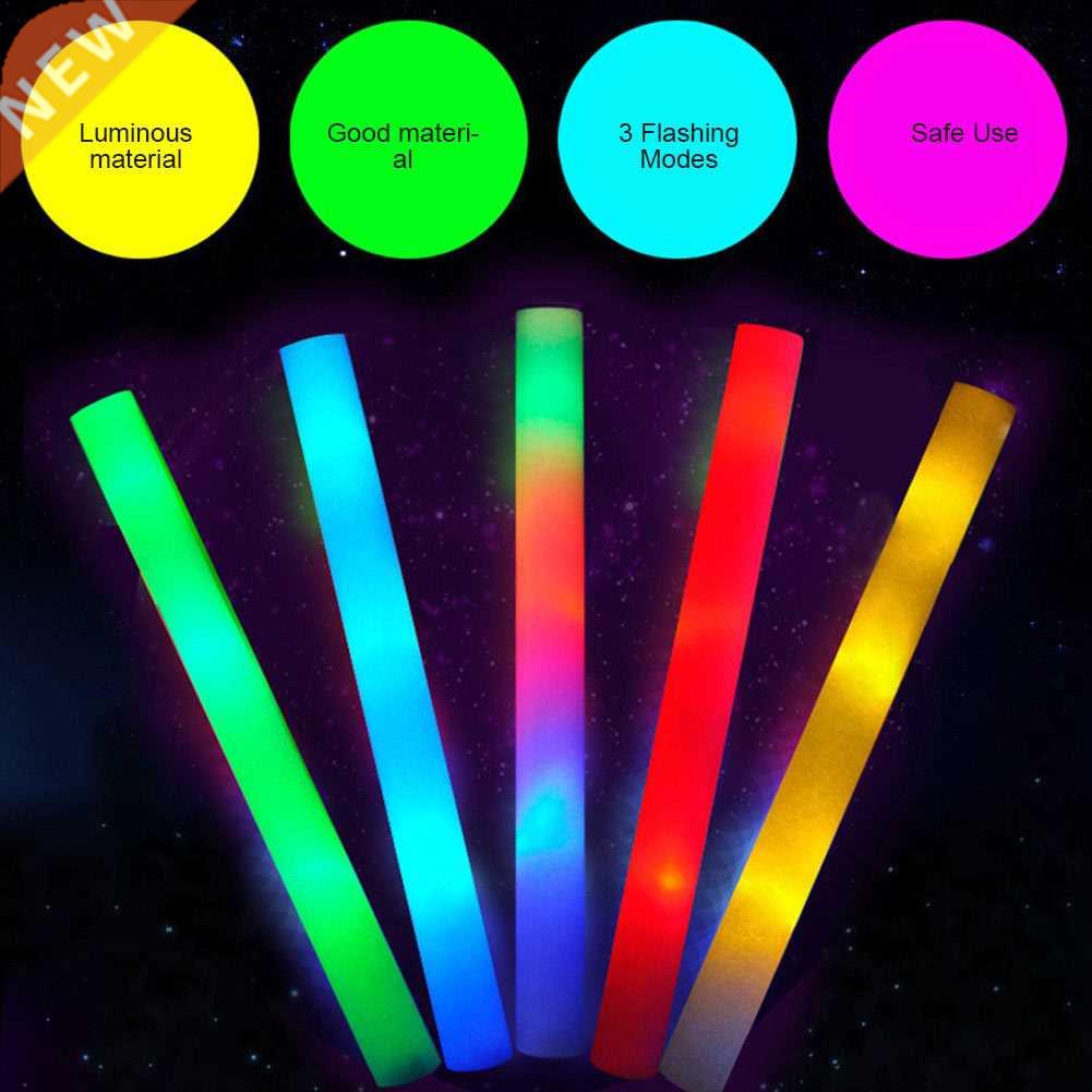 8pcs/pack Glowing Baton  Modes Flashing Battery Powered