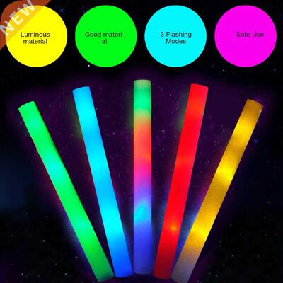 8pcs/pack Glowing Baton  Modes Flashing Battery Powered