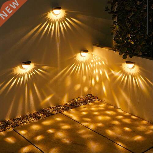 4PCS LED Solar Light Outdoor Garden Decoration Deck Light Wa