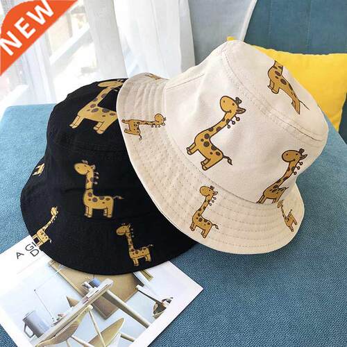 Spring Autumn Children's Bucket Hats Cartoon giraffe Sun Hat