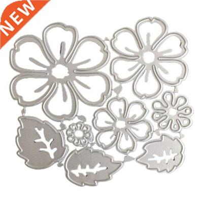 Flowers Leaves Carbon Steel Scrapbooking Embossing Stencil,