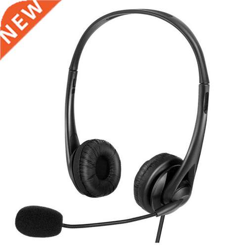 Microphone 3.5mm/USB Plug Noise Cancelling Over-Ear Headphon