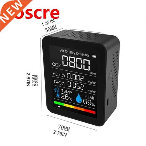 TVOC CO2 Meter Digital Temperature Humidity Sensor Tester Ai