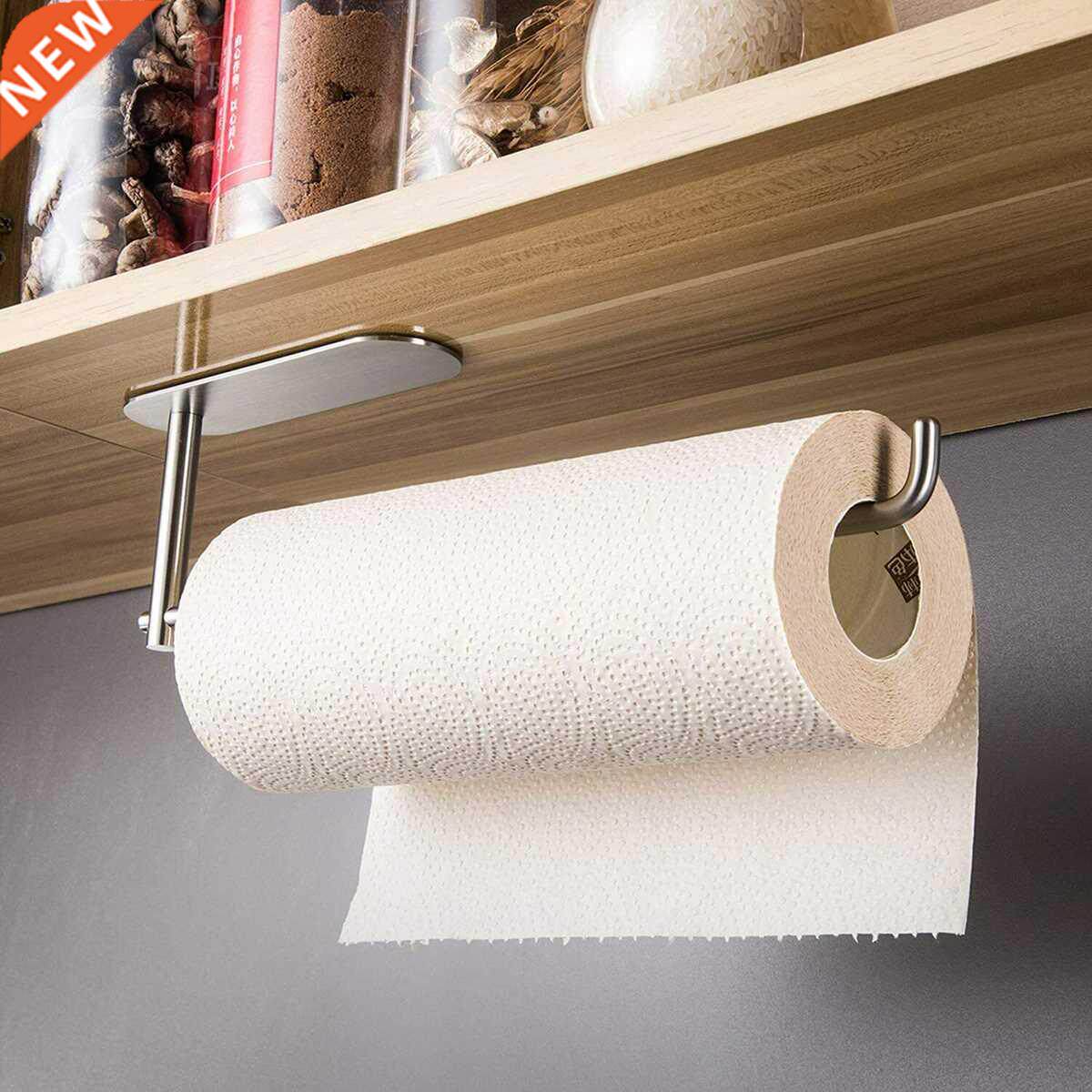 Self-adhesive Tissue Roll Holder, Portable Paper Towel Rack