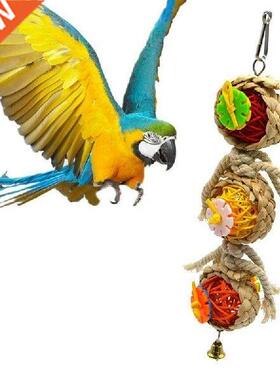 Legendog 1pc Parrot Chewing Toy Bird Favors Funny Rattan