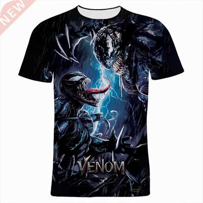 Men T Shirt Fashion D Print Summer Short Sleeve Venom Women