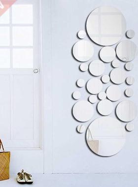 0pcs Acrylic Mirror Wall Sticker  Wall Stickers TV Backg