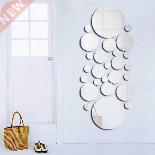 0pcs Acrylic Mirror Wall Sticker  Wall Stickers TV Backg