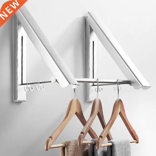 Balcony Space Aluinu Folding Clothes Rail Punch-free