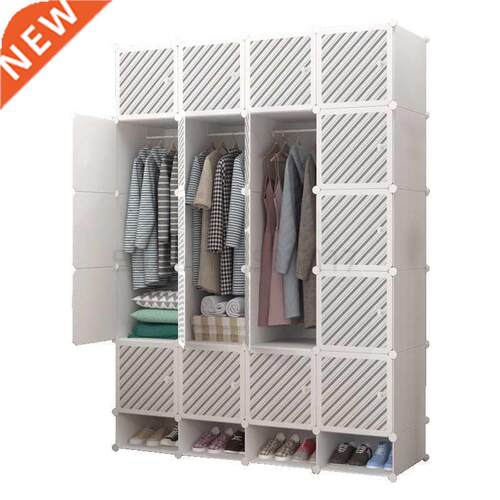 Closet modern simple storage cabinet steel pipe thickening
