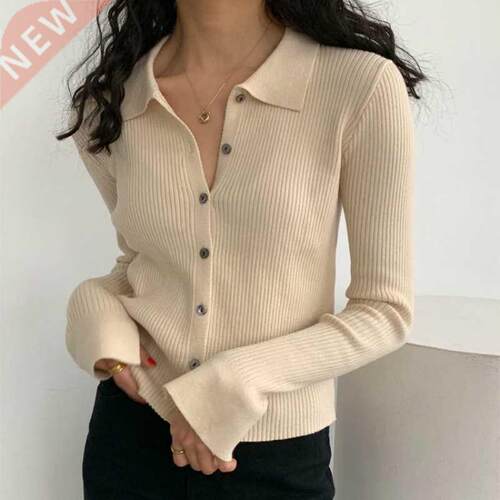 Spring Summer Autumn Knitted Jacket Girl Thin Cropped Cardi
