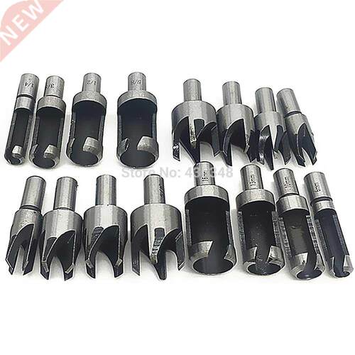 16pcs Sae Metric Plug Cutter Cutting Drill Bits Tenon Dowel
