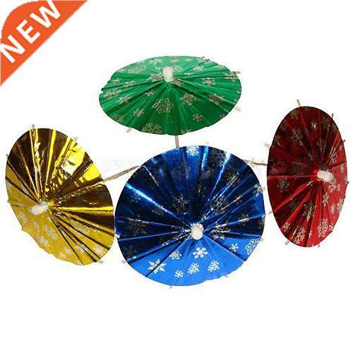 50 Pcs Paper Cocktail Parasols Mini Umbrellas Drinks Picks