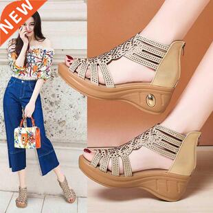 New Fashion Wedge Sandals Women Summer Shoes Elegant Ladies