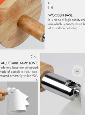 wooden wall lights bedside wall lamp wall sconce modern wall