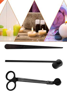 3pcs Candle Wick Scissor Snuffer Oil Lamp Trimmer Hook