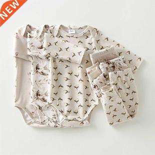 0-24M Newborn Baby Boy Girl Clothes Set Autumn Winter Long S