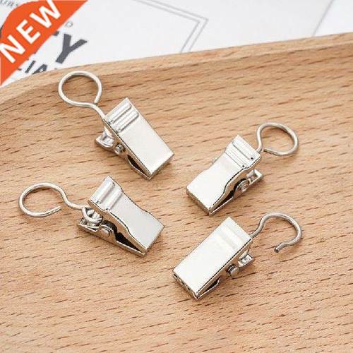 50Pcs Metal Sturdy Durable Window Curtain Hook Clips Home