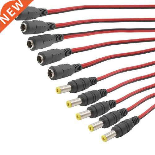 5.5x2.1mm Male Female Plug 12V 2.1x5.5mm DC Power Pigtail Ca