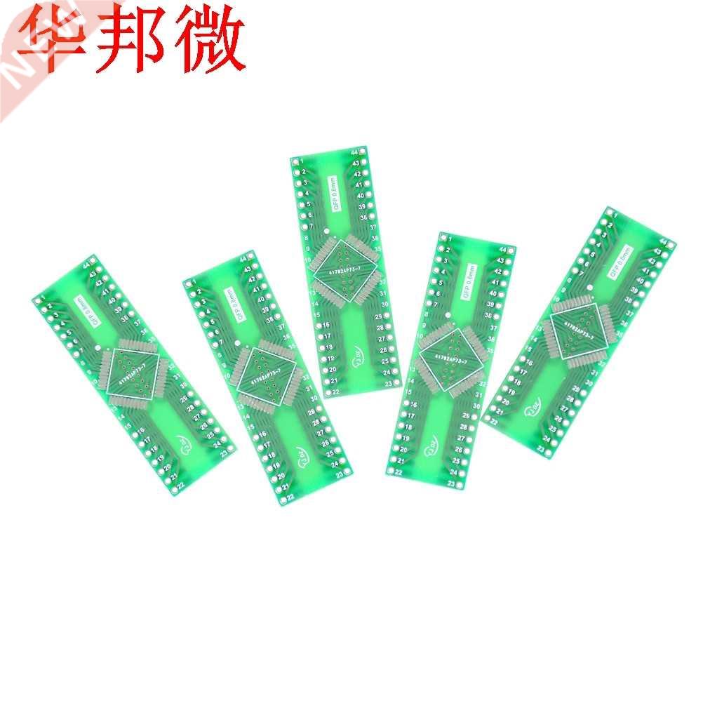 5 pièces convertisseur de carte PCB QFP 44 pas de broche 0.