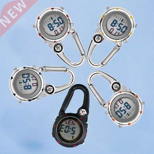 1 pc Digital display metal carabiner watch Multifunctional