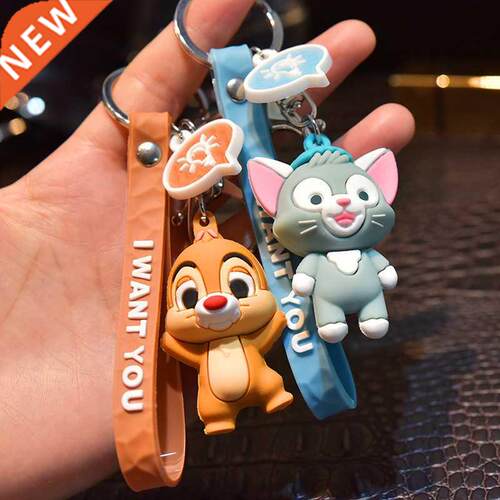 Striped Elephant Keychain Fun Phone Bag Car Pendant Key ring