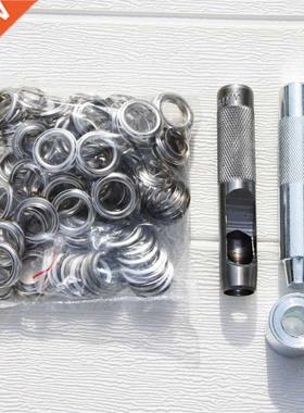 100sets Silver metal eyelets 4mm 5mm 6mm 8mm 10mm 12mm 14mm