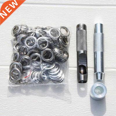 100sets Silver metal eyelets 4mm 5mm 6mm 8mm 10mm 12mm 14mm