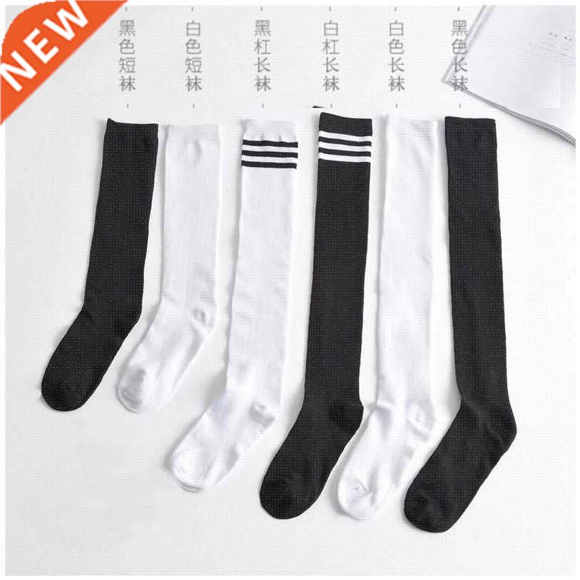 “Calf socks white stockings women knee-length socks bl