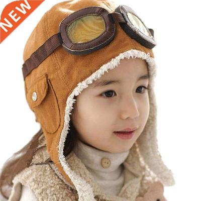 Children's Winter Bomber Hats Keep Warm Have Glasses Boy's P