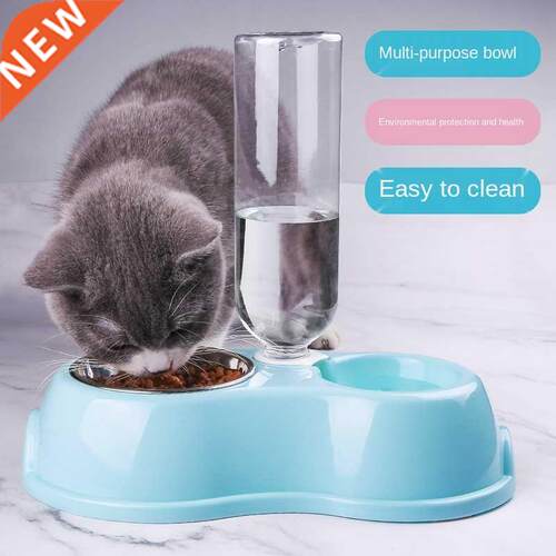 Dog Basin Dog/Cat Bowl Double Bowl Automatic Drinking Water