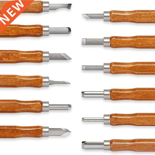 12 Sets of Wood Carving Tools, Full Size Wood Chisel Tools,